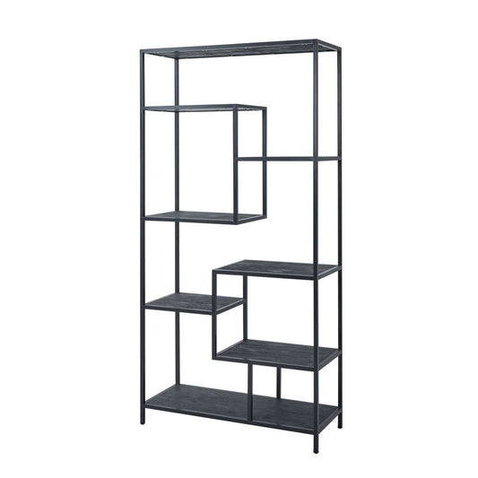 Hill Interiors Large Black Multi Shelf Unit