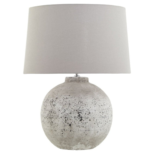 Hill Interiors Tiber Large Stone Ceramic Lamp