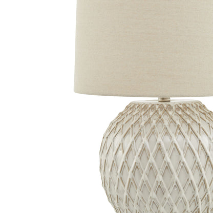 Lattice Ceramic Table Lamp