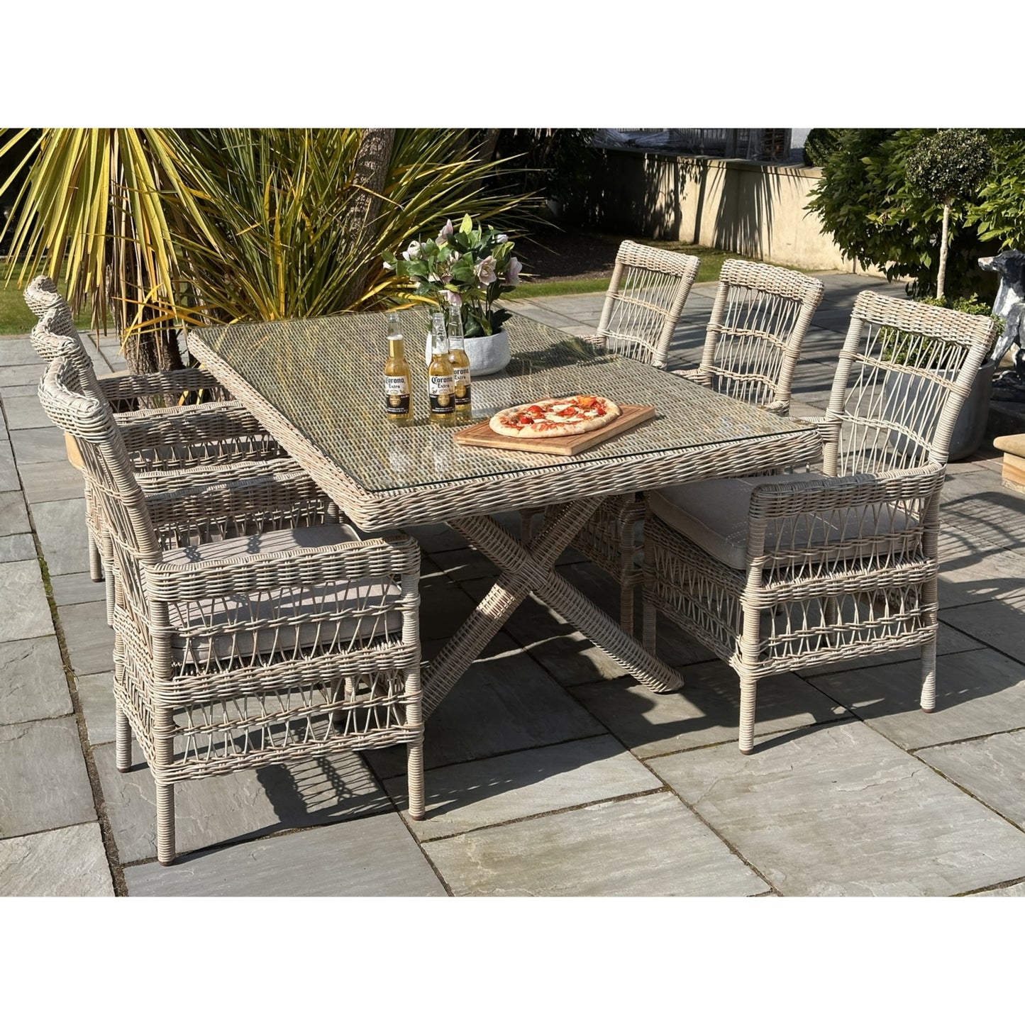 Provence Collection 6 seater Outdoor Dining Set